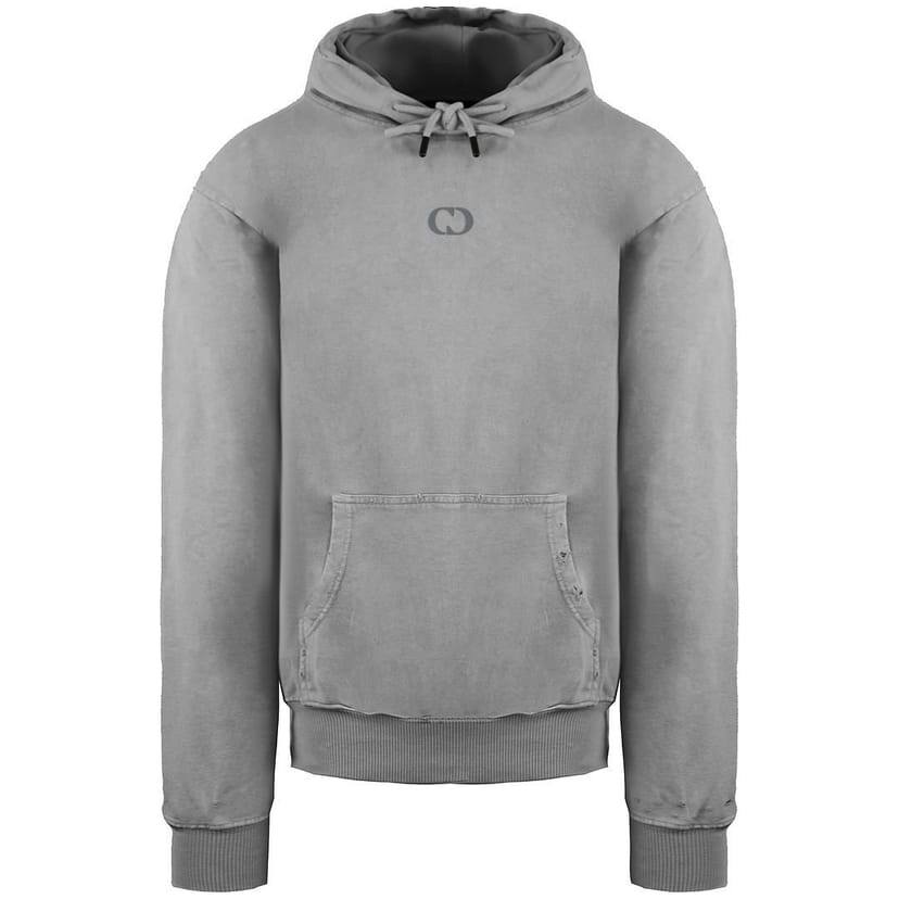 Criminal Damage Criminal Damage Men's Essential Distressed Washed Powder Beige Hoodie - 1