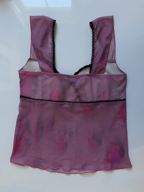 ASOS ASOS Pink Mesh Cami Top - 1