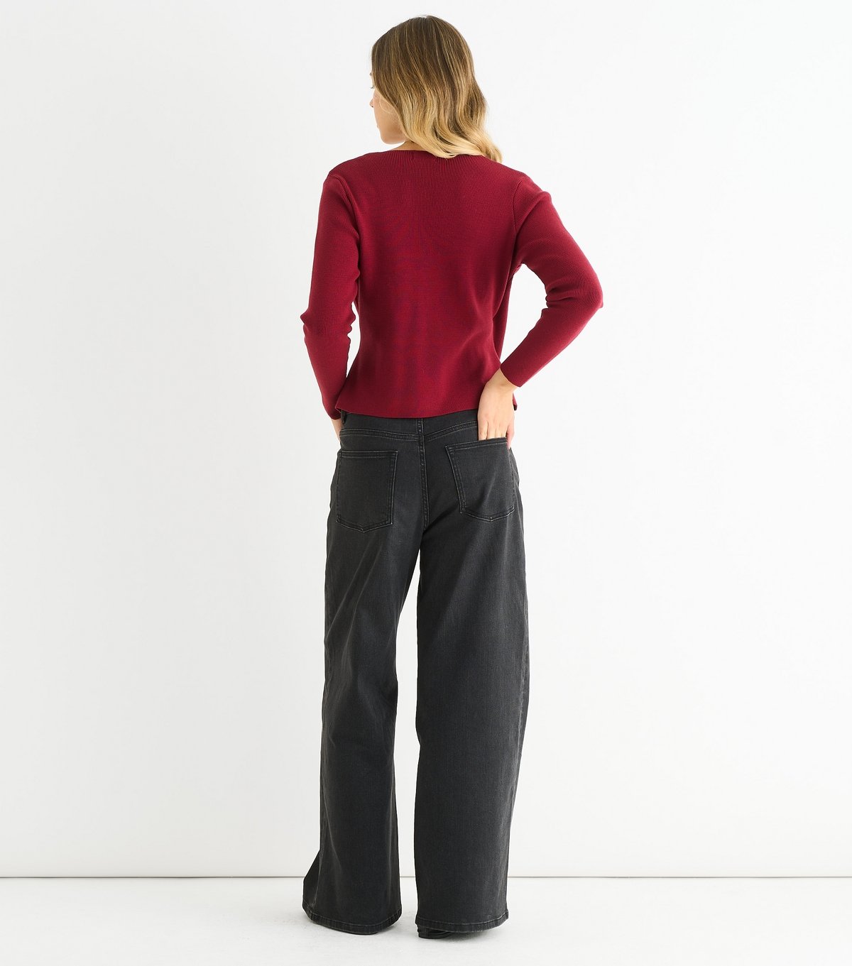 Gini London Women's Bright Red Wrap Cardigan Gini London New Look - 4