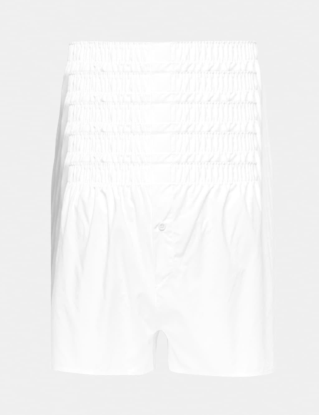 Marks & Spencer M&S 5 Pack Pure Cotton Woven Boxers White