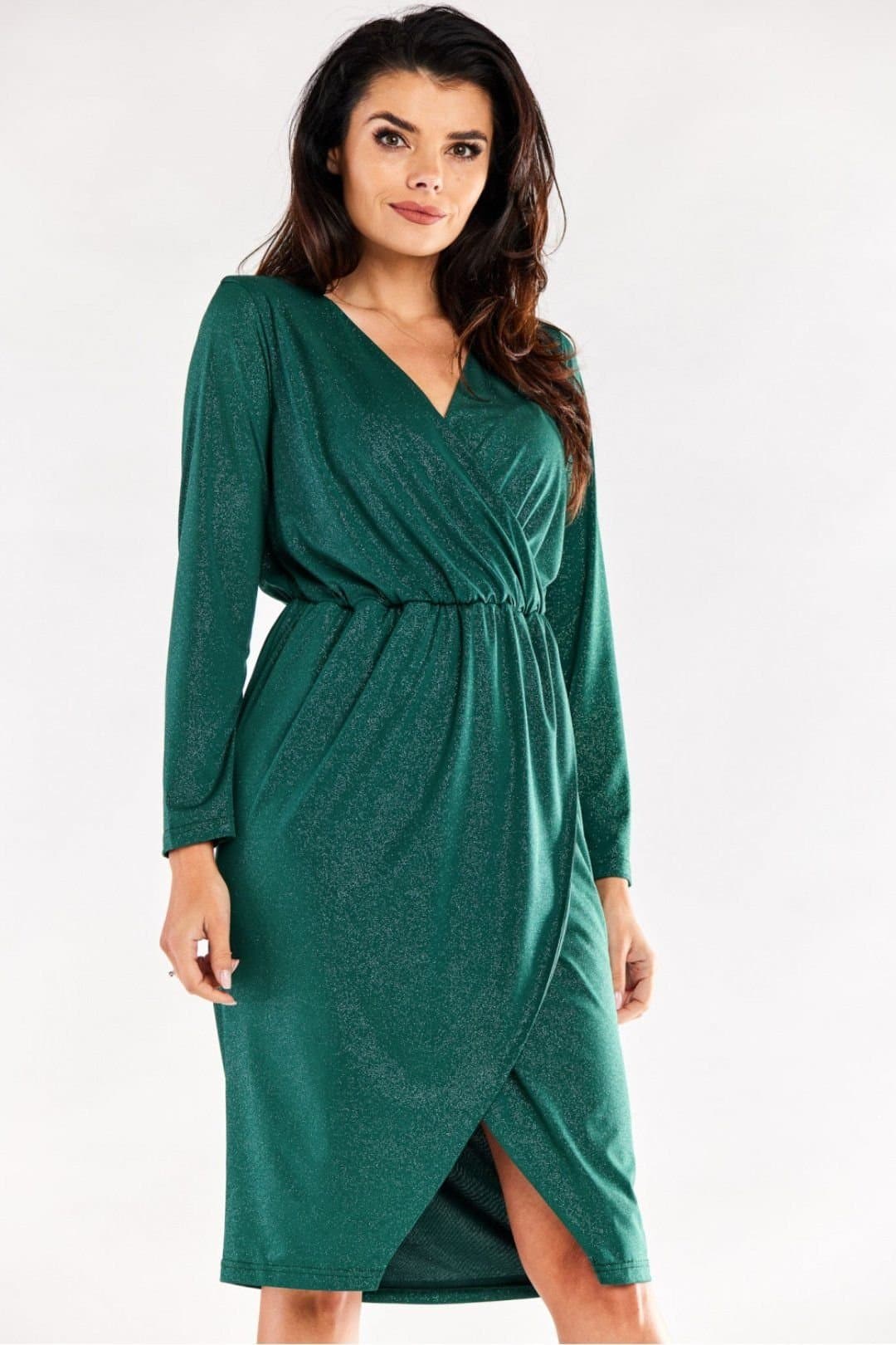 Love Lace Love Lace Women's Adjustable Waist Envelope Evening Dress in Green