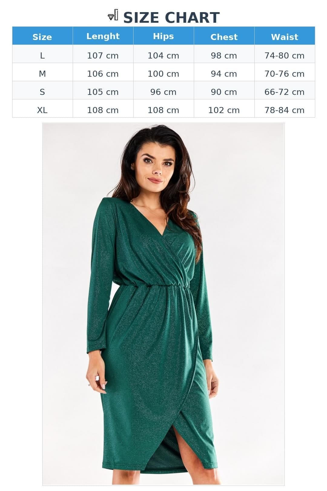 Love Lace Love Lace Women's Adjustable Waist Envelope Evening Dress in Green - 4