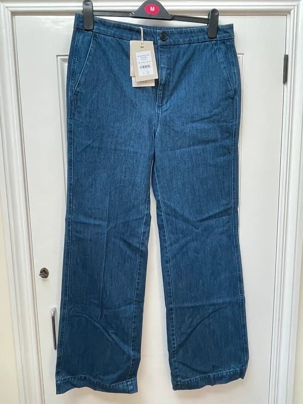 Jigsaw Jigsaw - Denim tailored trousers