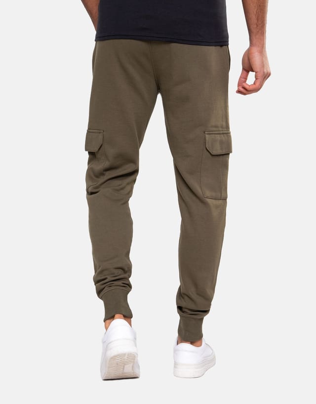 Threadbare Threadbare Men's 'Stefan' Cargo Style Joggers in Khaki - 2