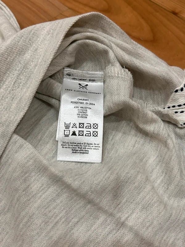 Crew Clothing Company Men’s Crew Clothing Company Grey Polo Shirt XL – Brand New With Tags