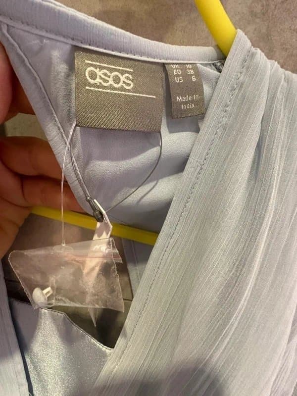ASOS Asos new with tags lightweight chiffon  pale blue Dress