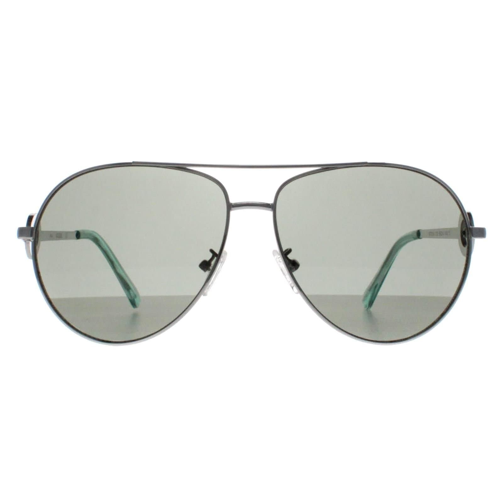 GUESS Guess Women's Aviator Silver Grey GF0364 Sunglasses