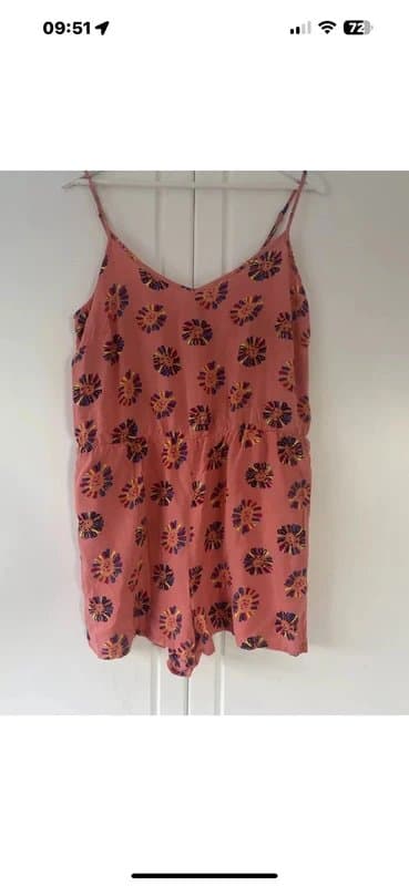 Papaya Salmon Pink Strapless Playsuit 14