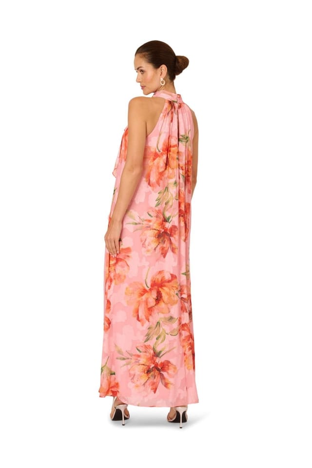 Adrianna Papell Adrianna Papell Women's Halter Trapeze Gown - 3