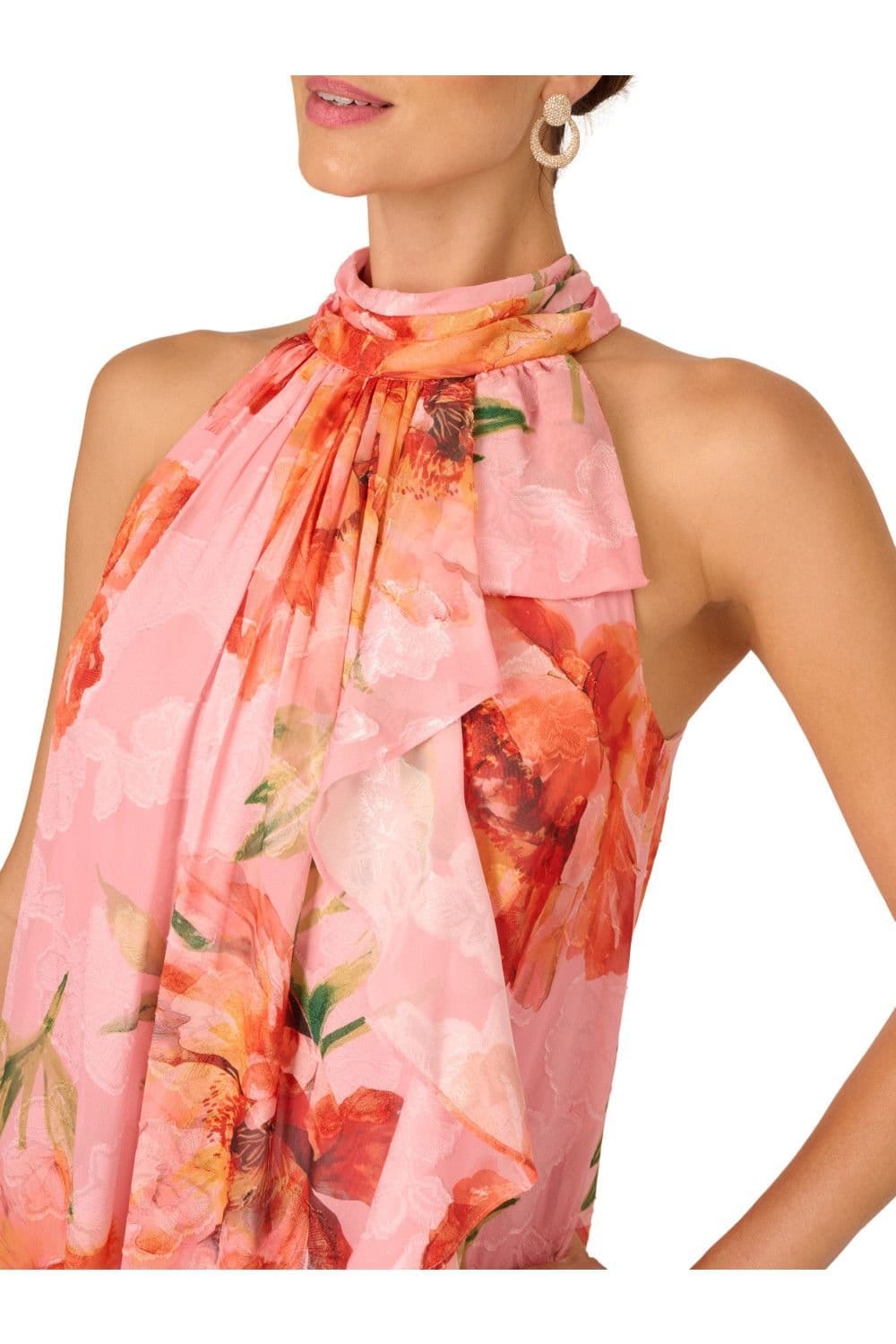 Adrianna Papell Adrianna Papell Women's Halter Trapeze Gown - 4