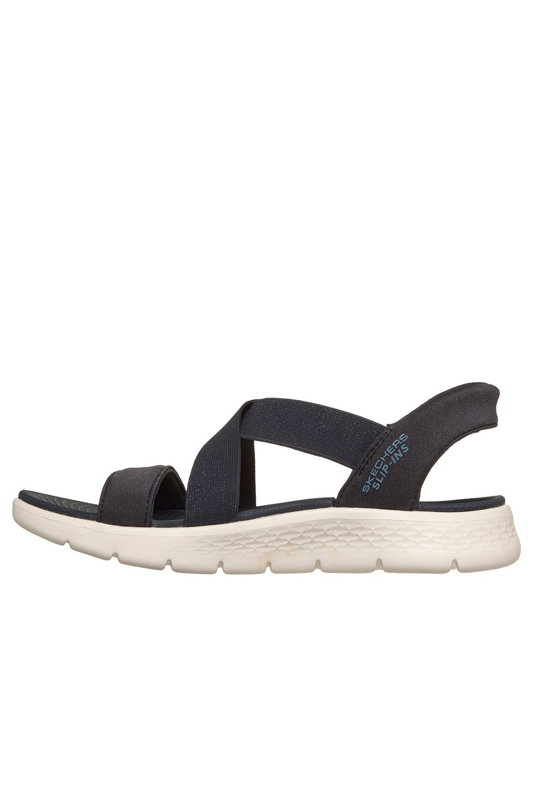 Skechers Skechers Women's GO WALK FLEX SANDAL Slip-Ins Sparkle Gore Cross Band Qtr Strap Sandal Navy - 4