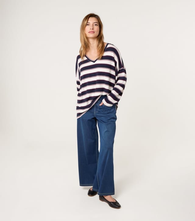 Blue Vanilla Women's Blue Super Wide Leg Jeans Blue Vanilla New Look - 2