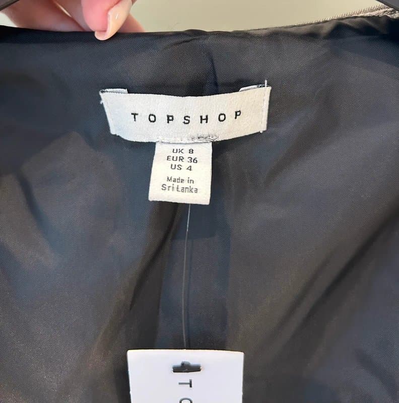 Topshop Topshop longline structured waistcoat