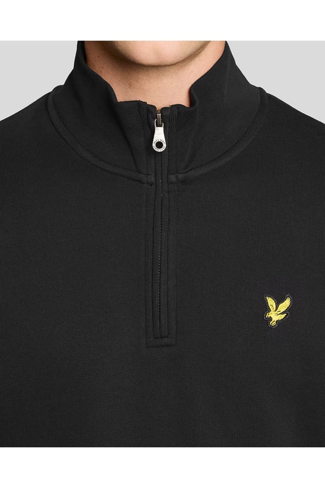 Lyle & Scott Lyle & Scott Men's Loopback Quarter Zip Sweat Jet Black - 3