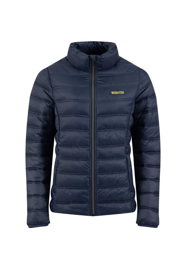 Weird Fish Weird Fish Women's Travellia Lightweight Showerproof Padded Jacket in Navy - 2