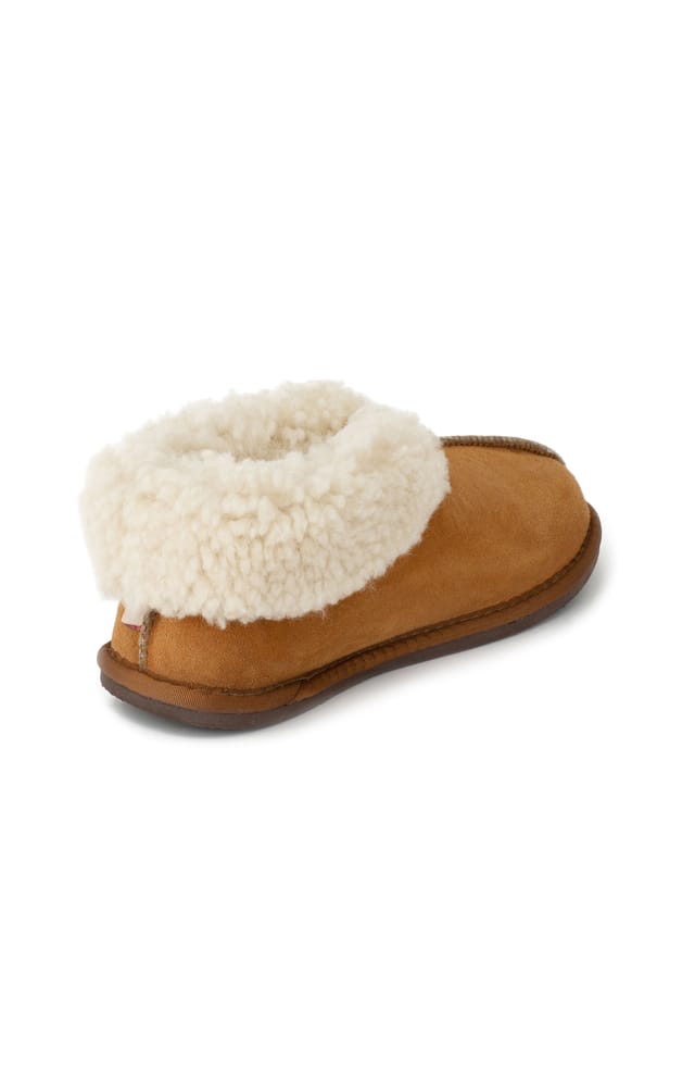 Celtic & Co Celtic & Co Men's British Shearling Bootee Slippers in Light Tan - 2