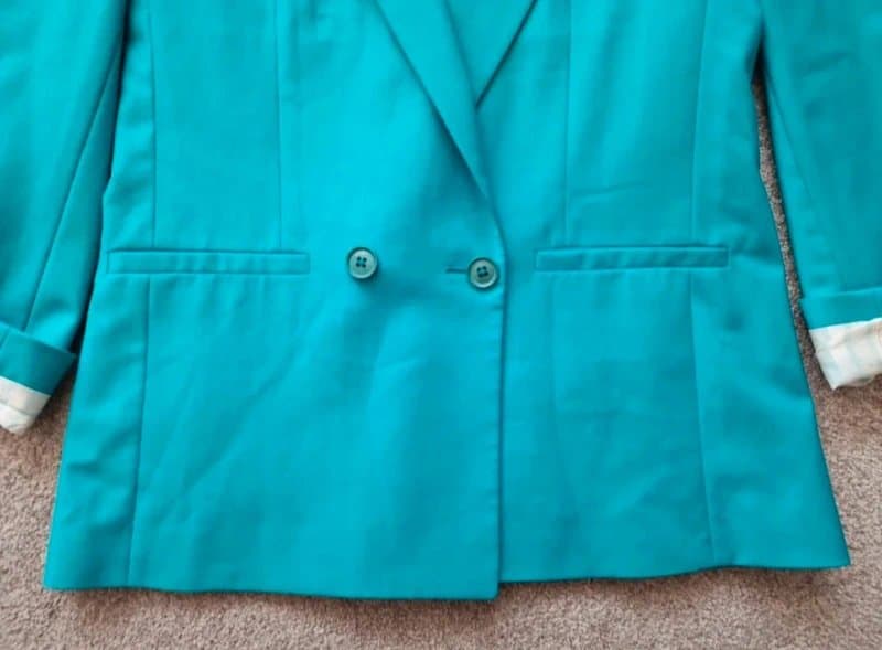 Topshop Topshop premium blazer. Dark turquoise. Size 6
