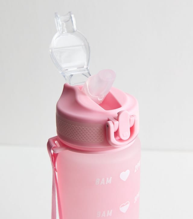 New Look Pink Message Printed Drinking Bottle New Look - 2