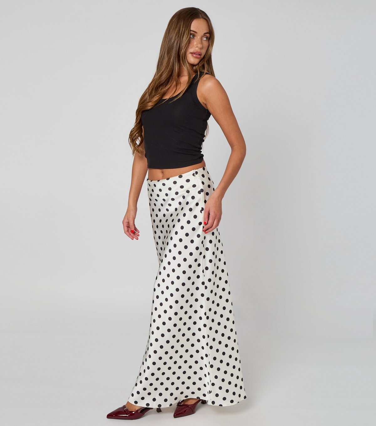 Urban Bliss Women's Cream Polka Dot Maxi Skirt Urban Bliss New Look - 2