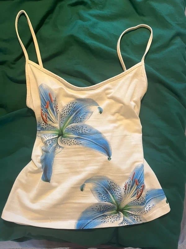 Bershka Blue lily cami top