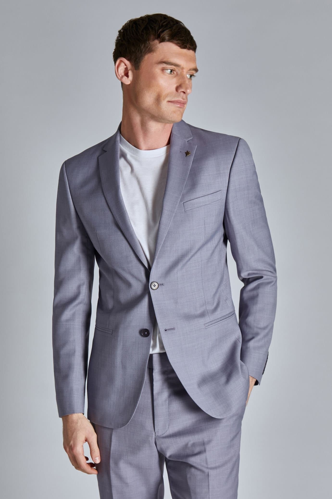 Ted Baker Ted Baker Men's Tucana Mauve Sharkskin Jacket in Purple