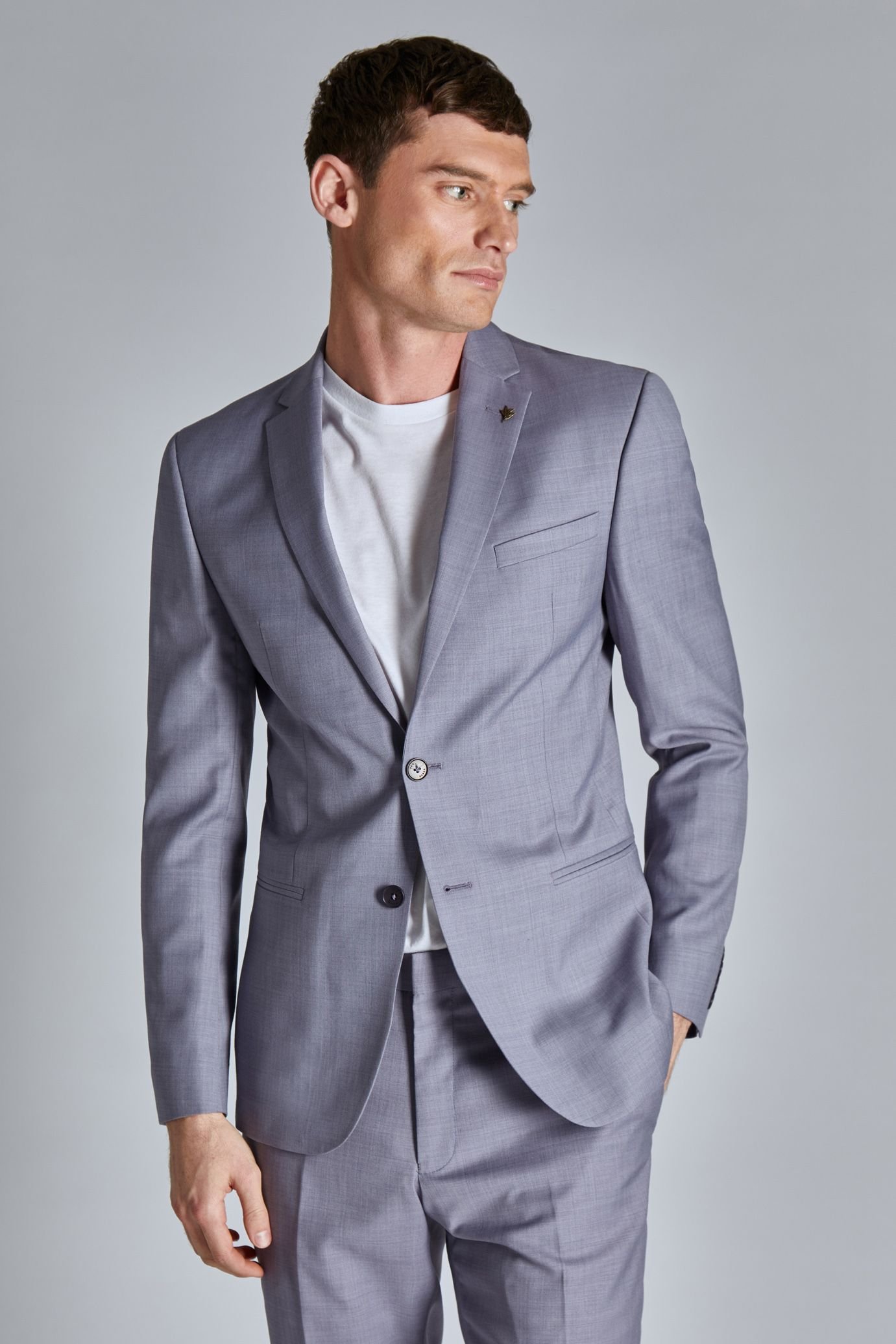 Ted Baker Ted Baker Men's Tucana Mauve Sharkskin Jacket in Purple - 2