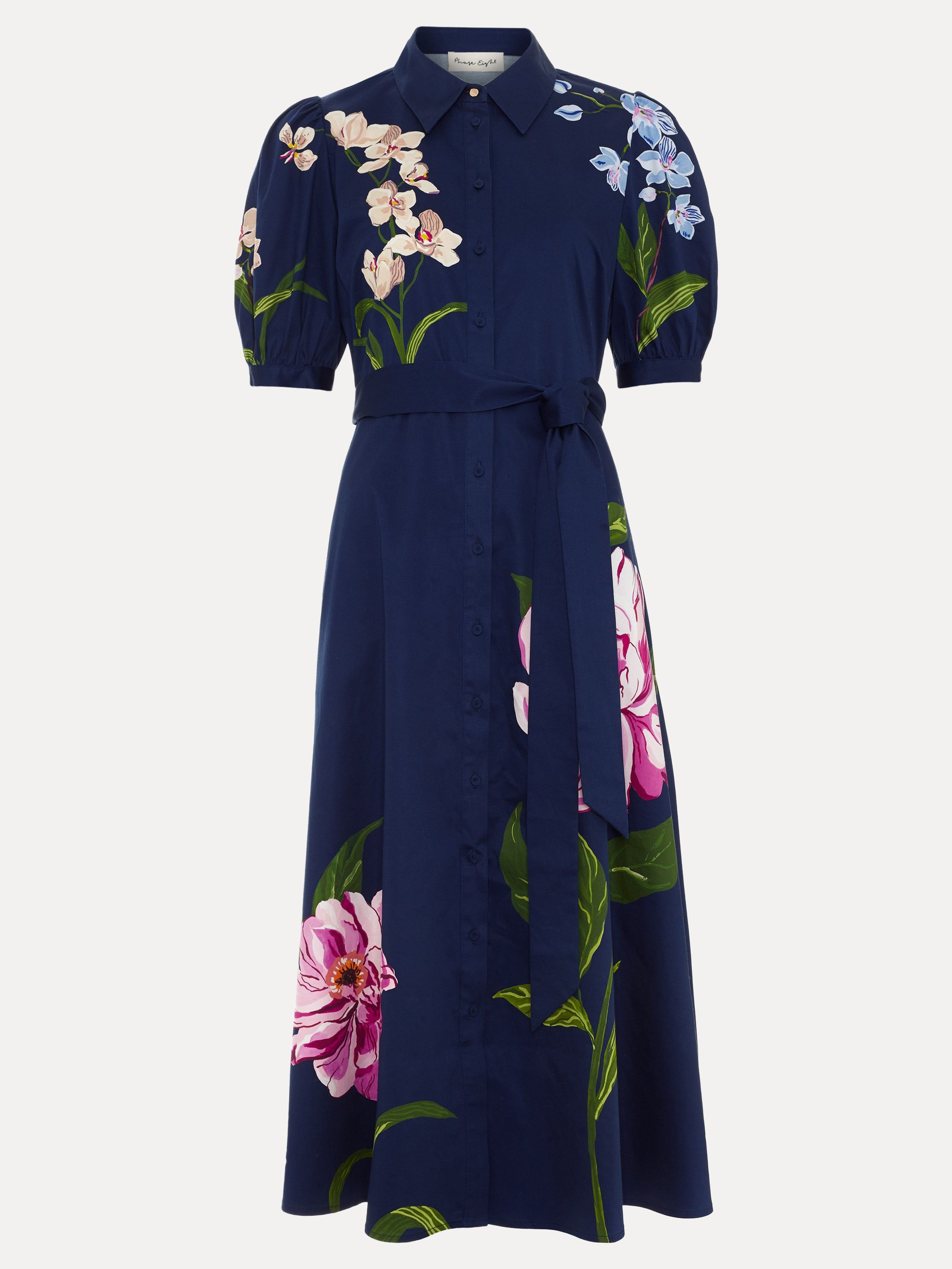 Phase Eight Phase Eight Women's Kerrie Floral Shirt Dress in Navy - 2
