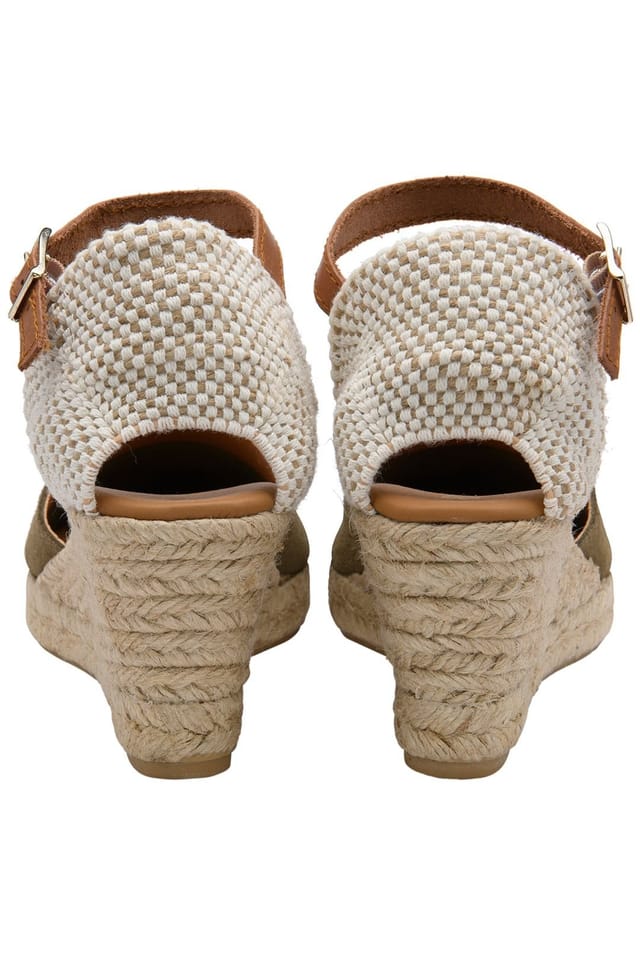 Ravel Ravel Women's 'Burrill' Suede Espadrille Sandals in Khaki - 3