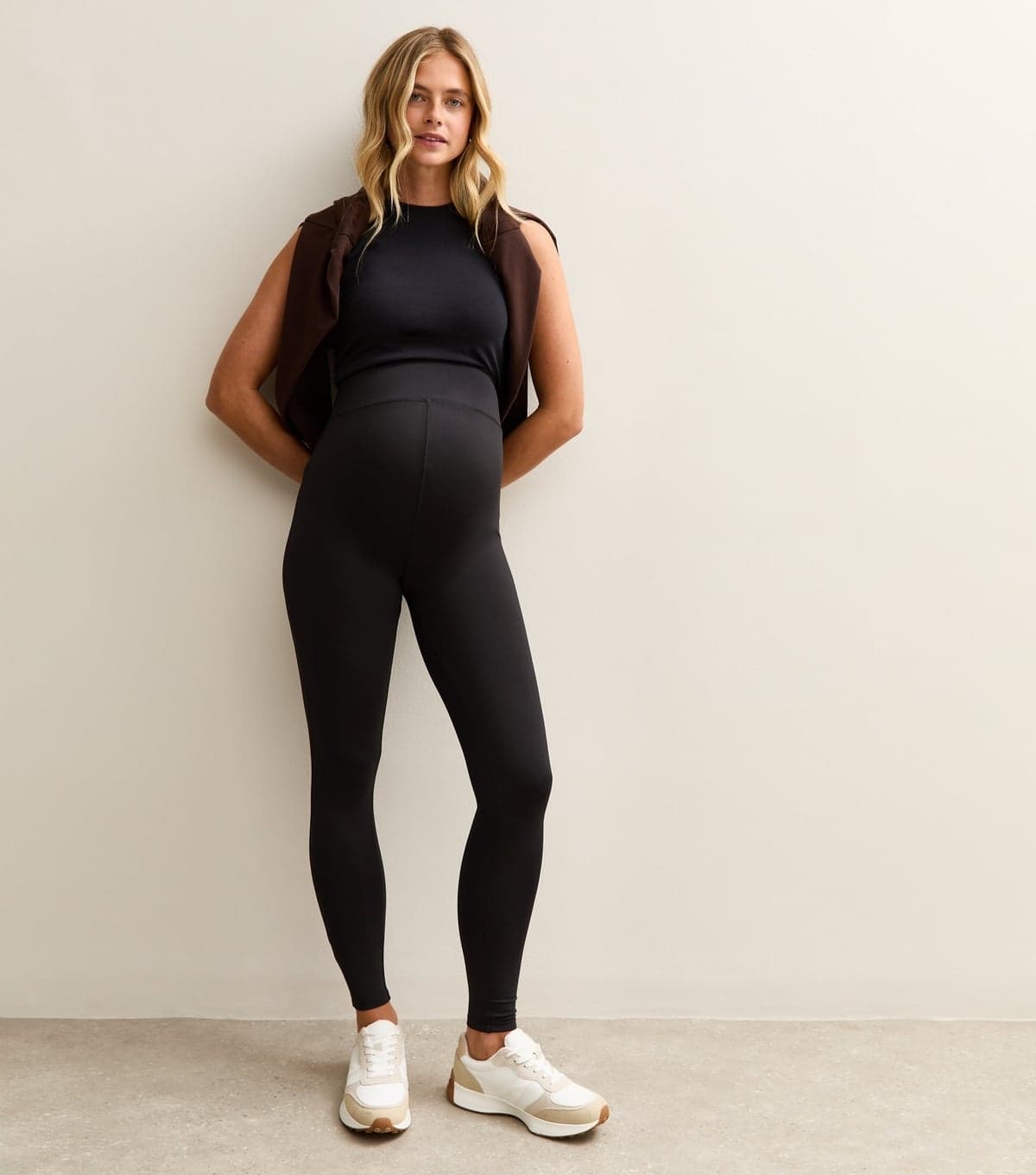 New Look Women's Maternity Black Contour Leggings New Look