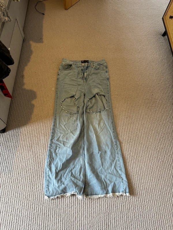 ASOS High waisted straight flare jeans