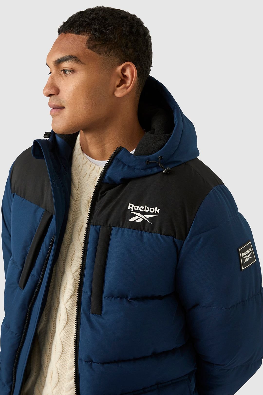 Reebok Reebok Men's Parka Puffer Jacket in Blue - 4