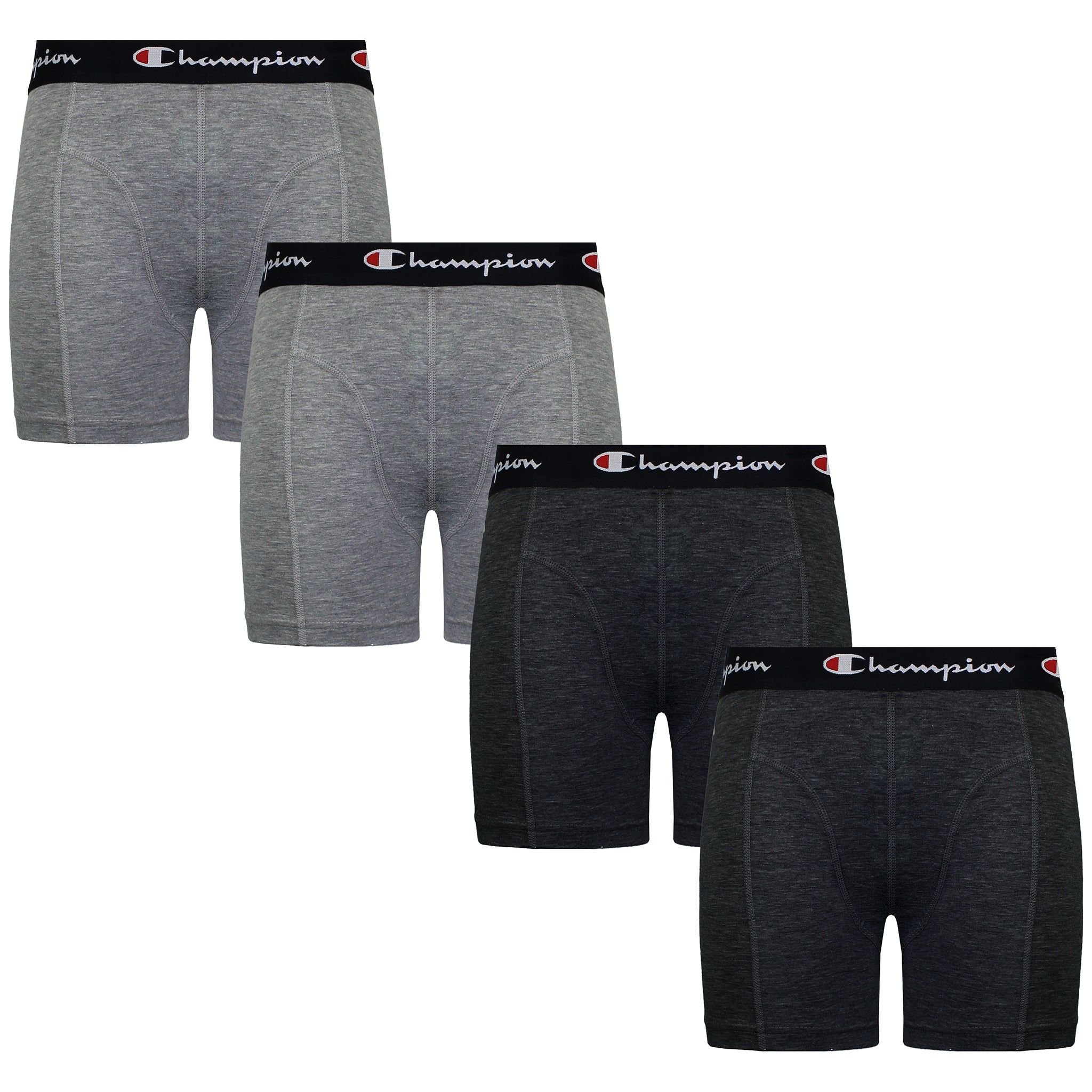 Champion Champion Men's 4-Pack Logo Grey Boxer Shorts - 2