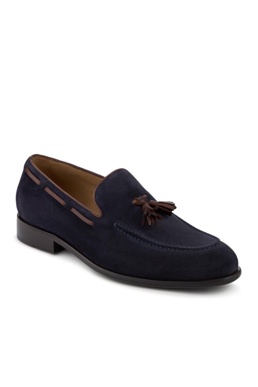Jones Bootmaker Jones Bootmaker Men's Devon2 Leather Loafers in Navy