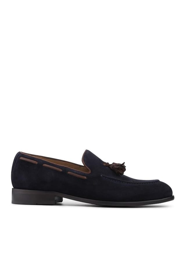 Jones Bootmaker Jones Bootmaker Men's Devon2 Leather Loafers in Navy - 2
