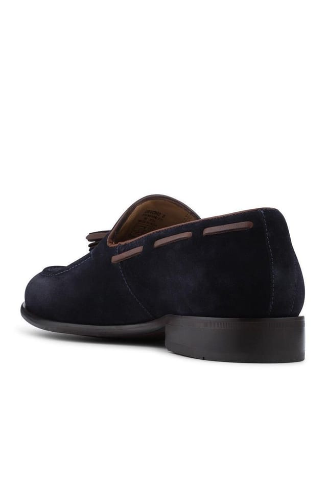 Jones Bootmaker Jones Bootmaker Men's Devon2 Leather Loafers in Navy - 3
