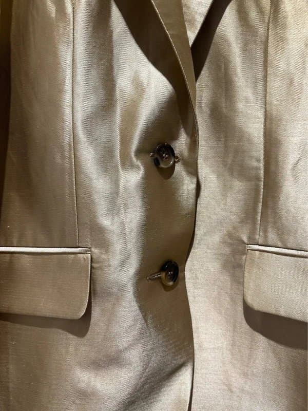 Topshop Top shop Women’s Blazer Golden Suit Size 8 Euro 37 2-Button