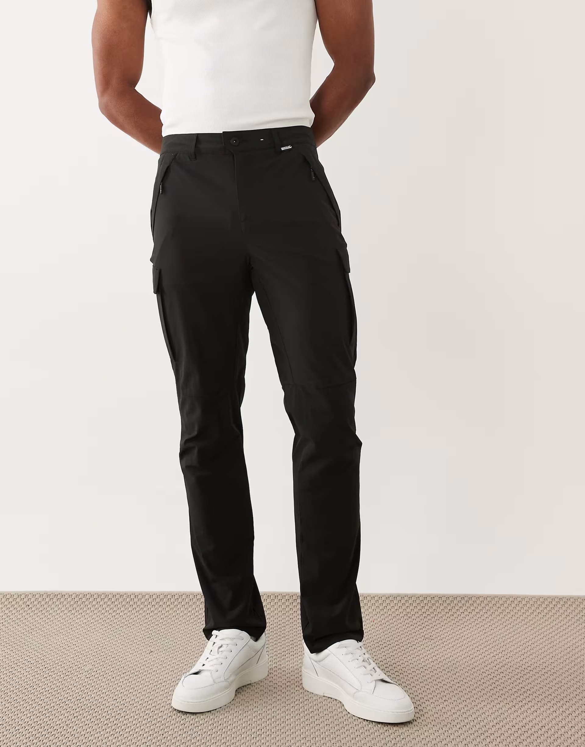 ASOS Regatta Anti-insect summer questra cargo trousers in black