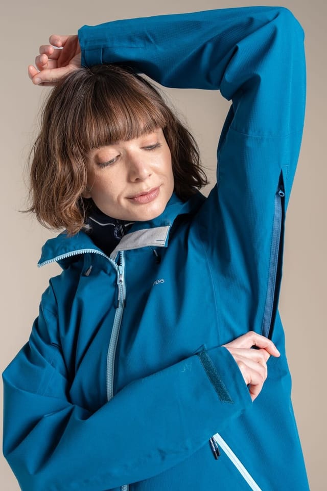 Craghoppers Craghoppers Women's Dynamic Pro Stretch Waterproof Breathable Jacket in Blue - 3