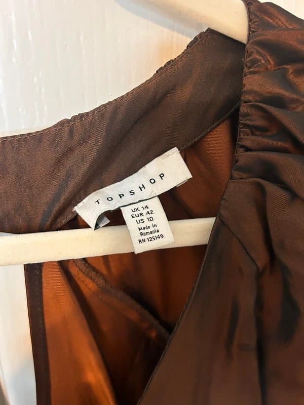 Topshop Brown mini dress topshop