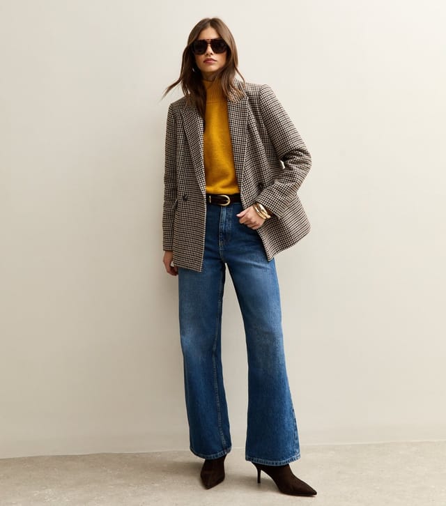 New Look Women's Dark Yellow Stand Neck Raglan Sleeve Jumper New Look - 2