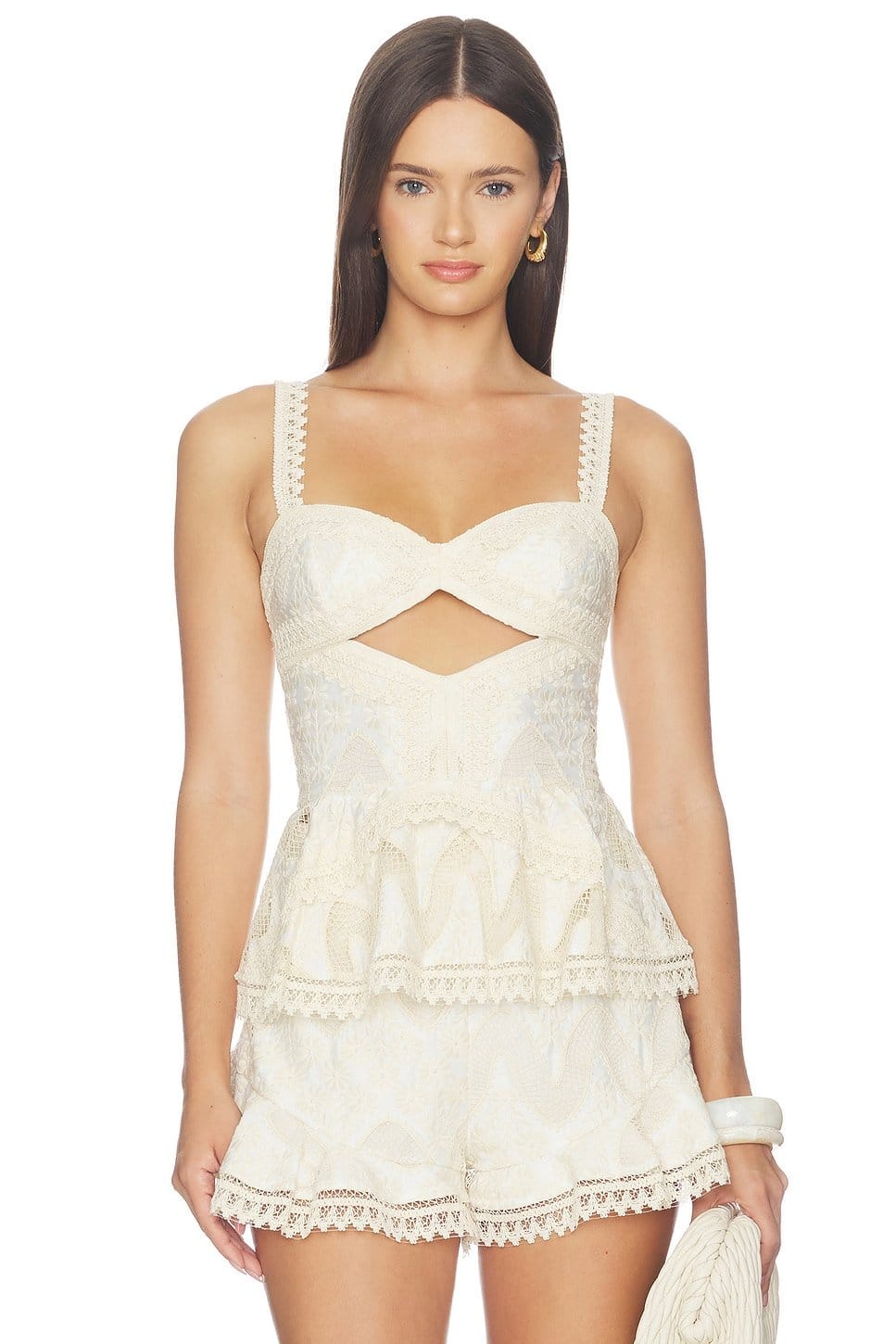 revolve Bertha Lace Top - 1