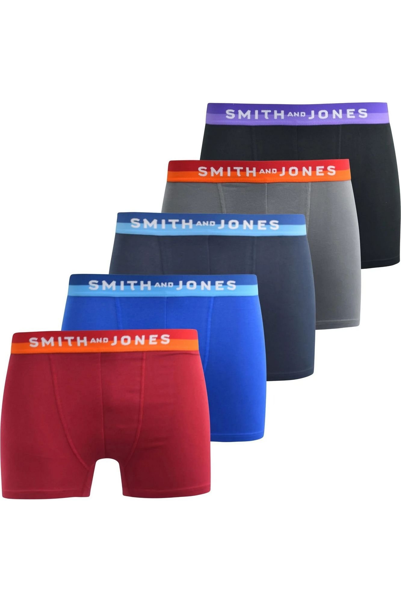 Smith & Jones Smith & Jones Men's Wrenlow Boxer Shorts (Pack of 5) - 2