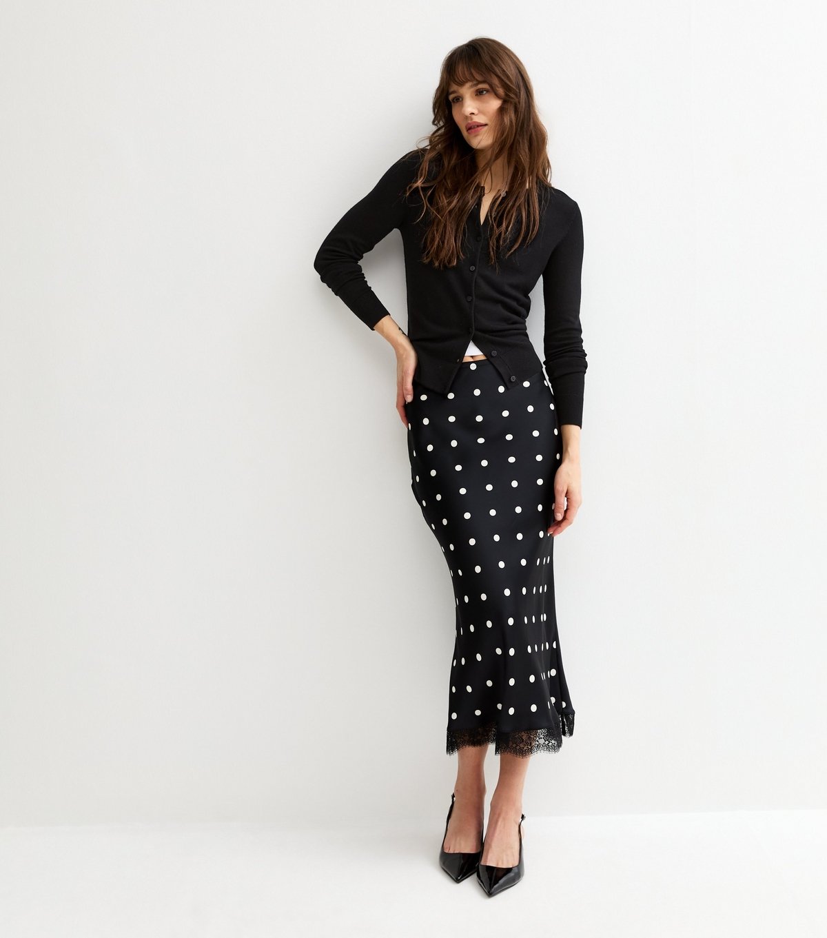 New Look Women's Tall Black Lightweight Crew Neck Cardigan New Look - 3