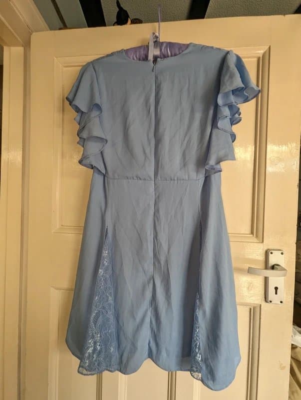 ASOS Brand new with tags Asos ocean blue dress lace detailing uk16