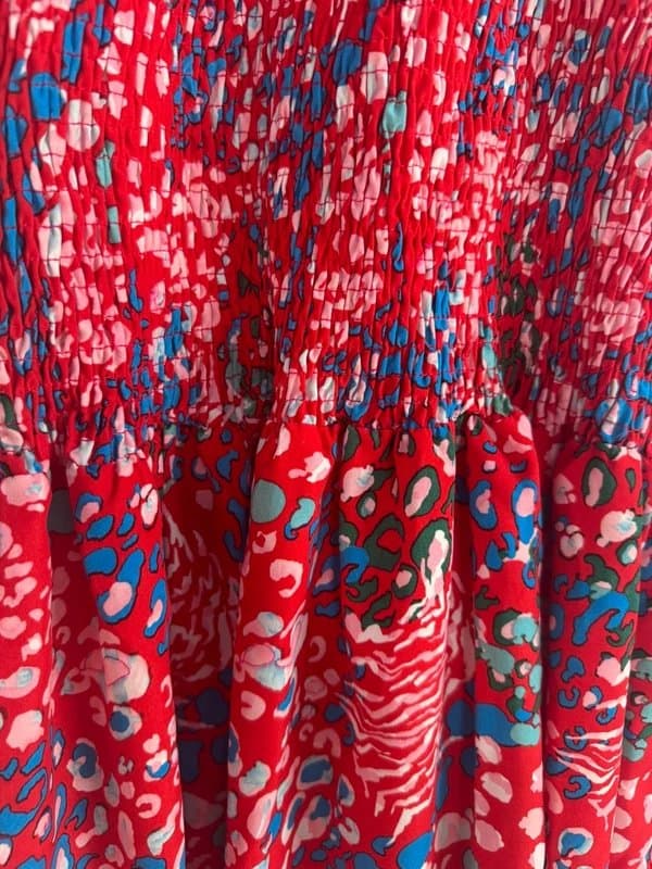 Never Fully Dressed Smocked puff sleeve dress