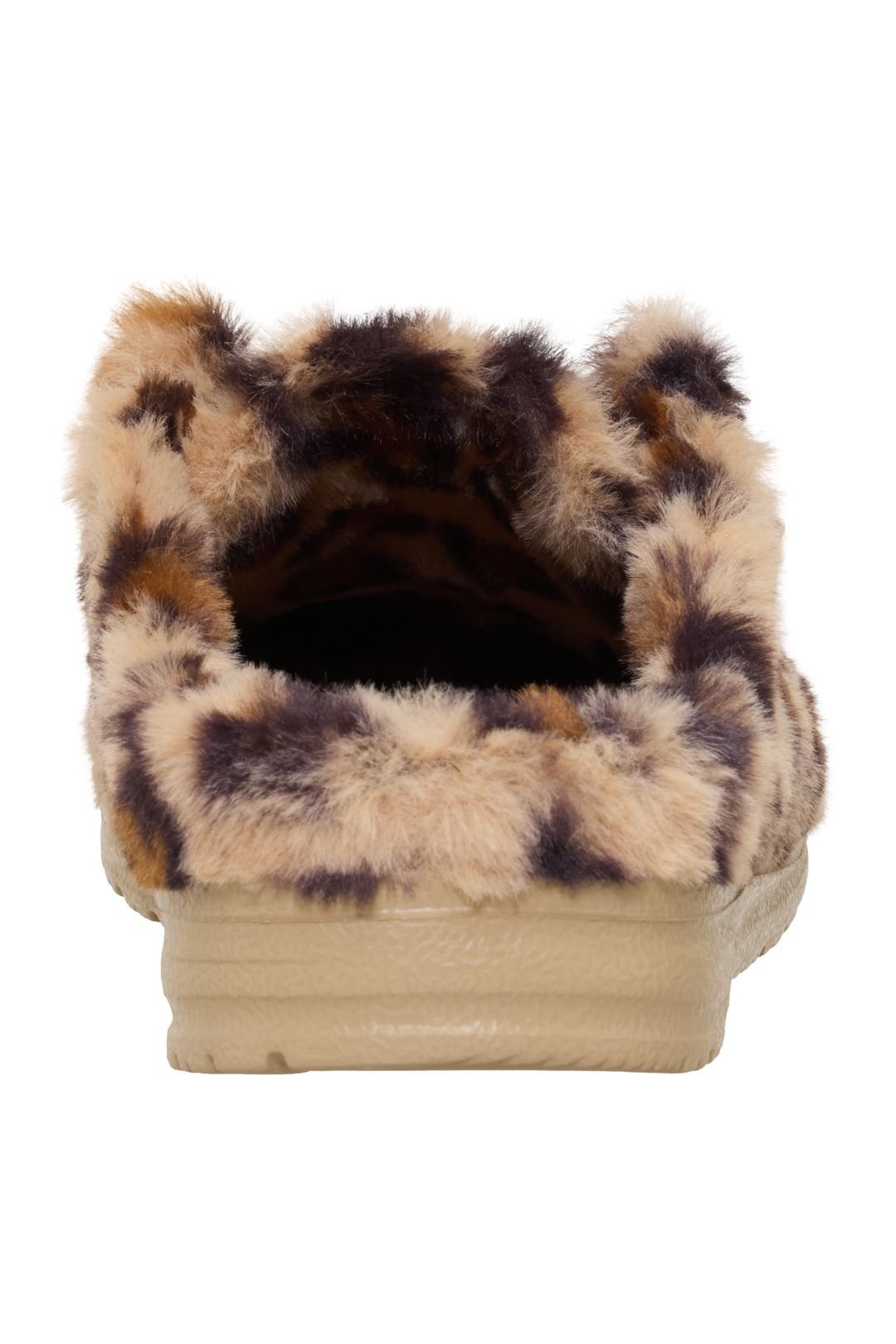HEY DUDE HEY DUDE Women's Wendy Slipper Leo Fur Tan/Multi in Brown - 4