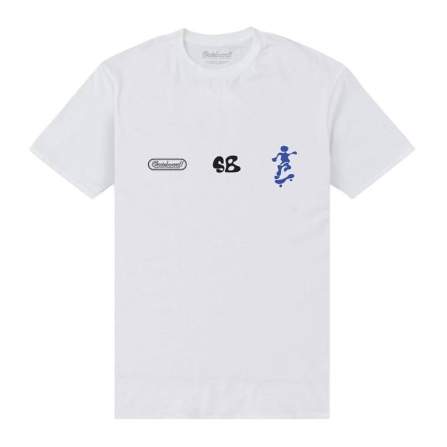 Skateboard! Skateboard! Men's Magazine Stress Free T-Shirt in White - 2