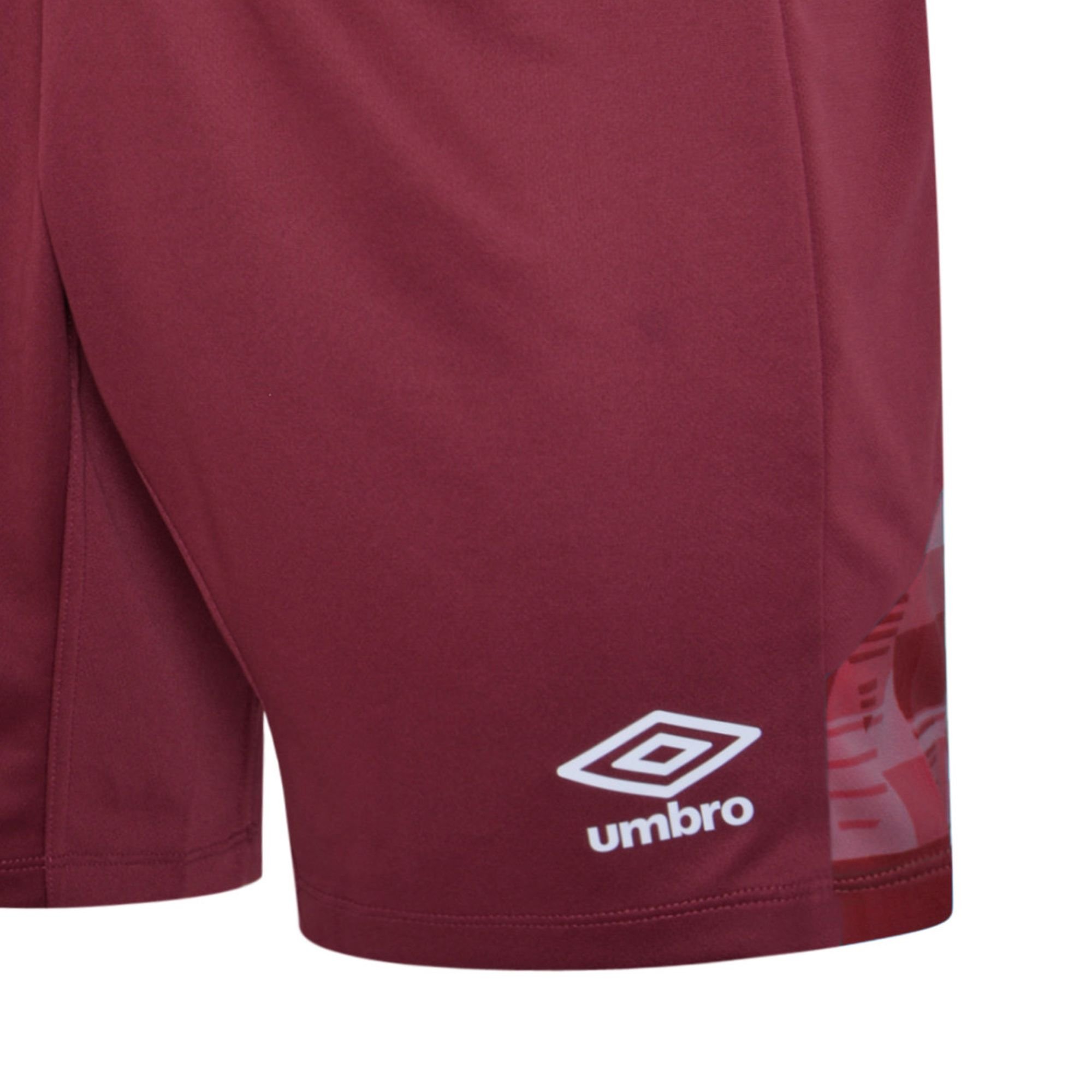 Umbro Umbro Men's Vier Shorts in Burgundy - 3