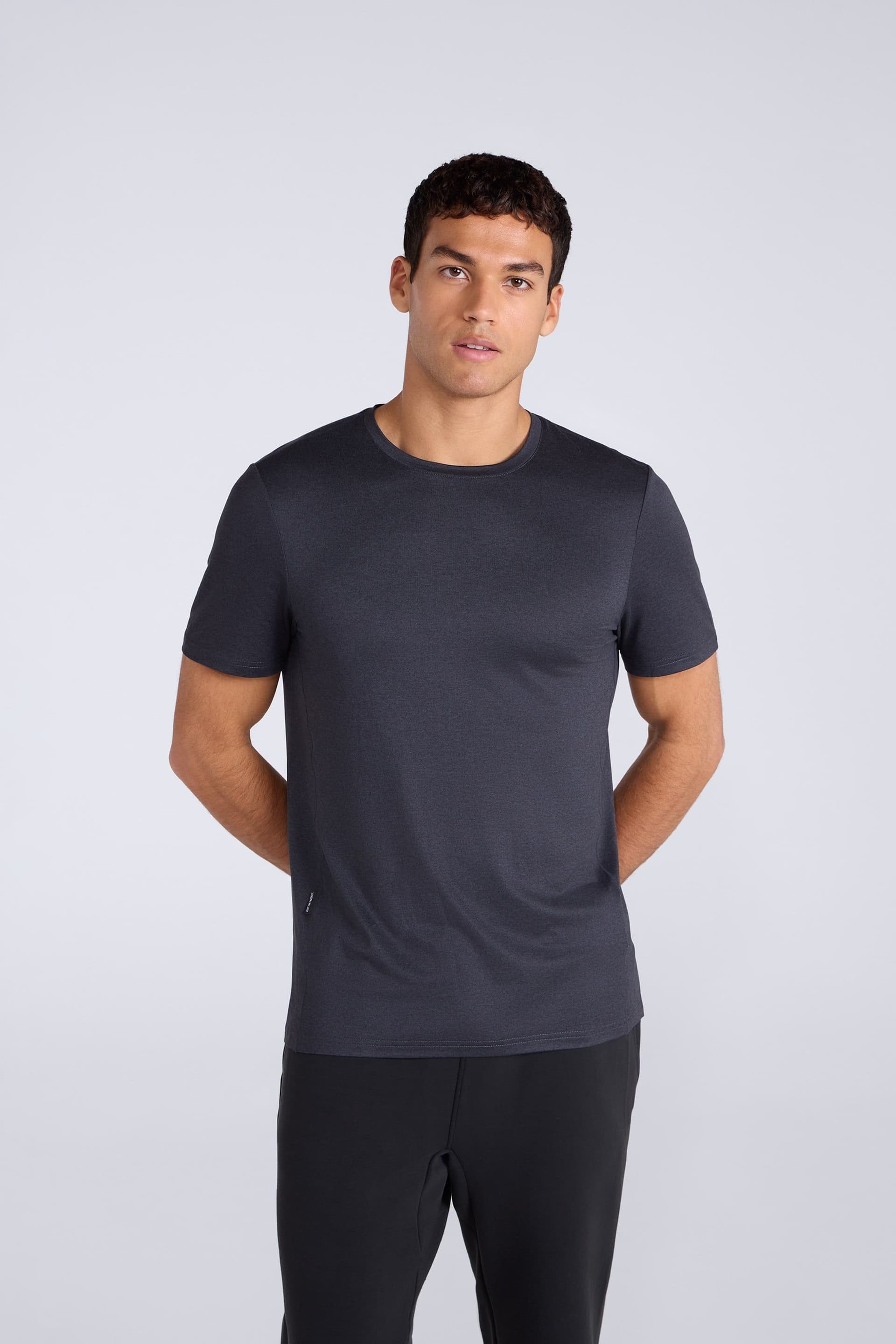 Animal Animal Men's Soft Lightweight Casual Short Sleeve Tee Quick Dry Active T-Shirt in Black