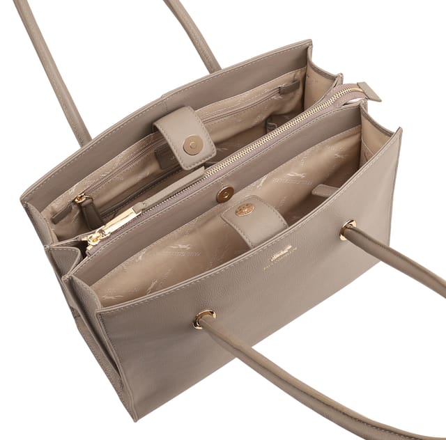 Paul Costelloe Paul Costelloe Women's Reims Leather Shoulder Bag in Light Brown - 3